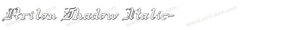 Arilon Shadow Italic字体转换